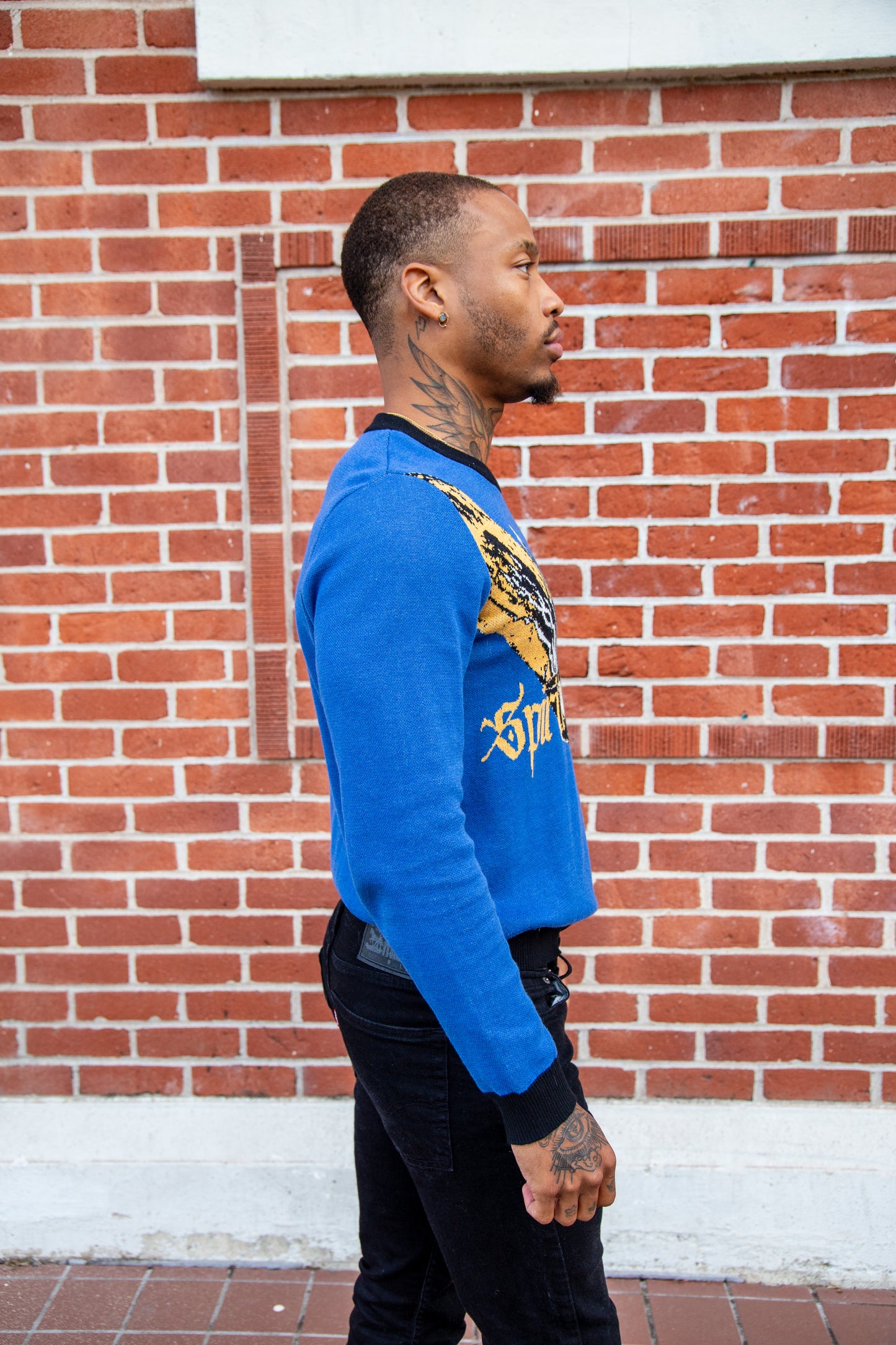 Spirit gym Knitted crew neck sweater