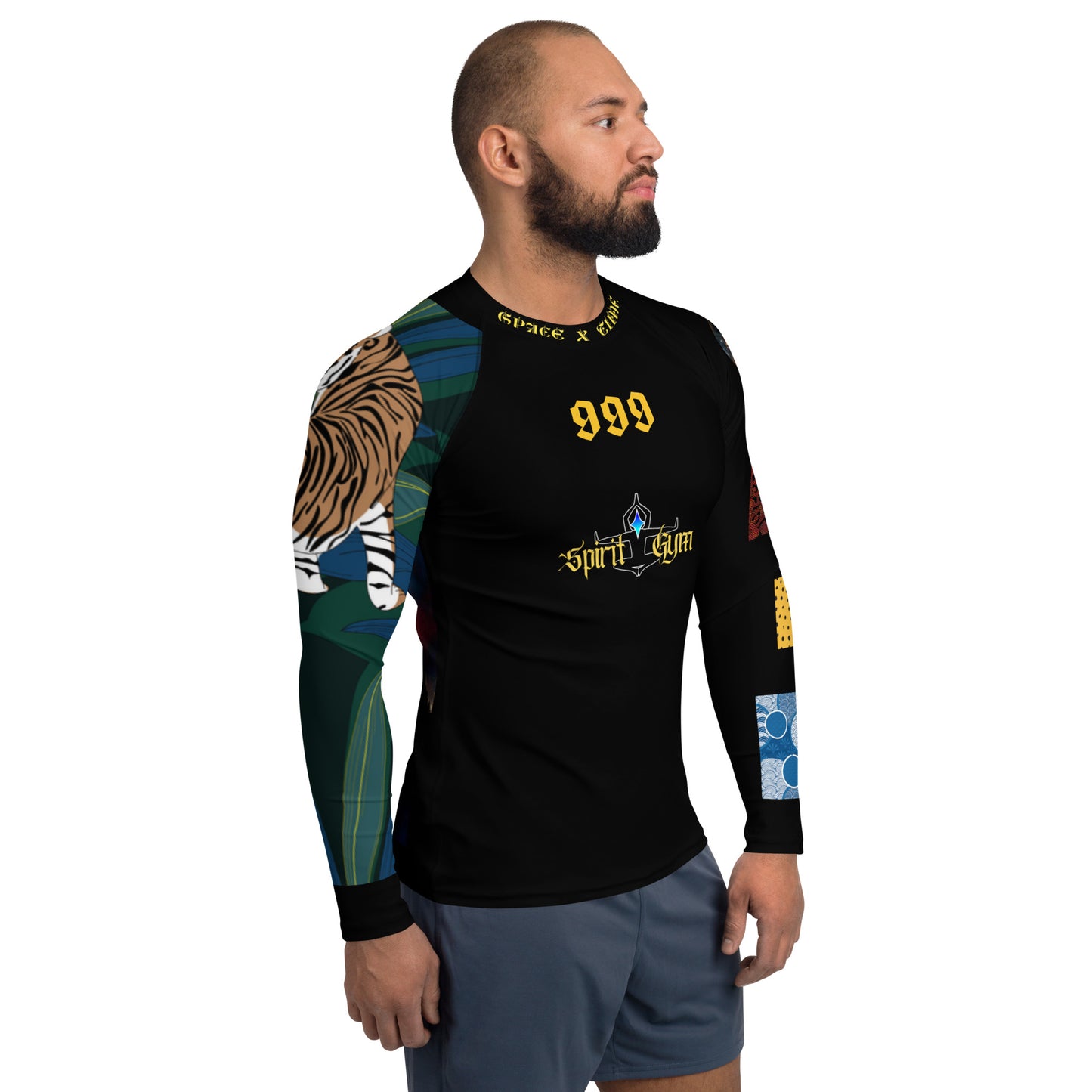 Spirit Gym slim fit stylish fashionable Men's Rash Guard