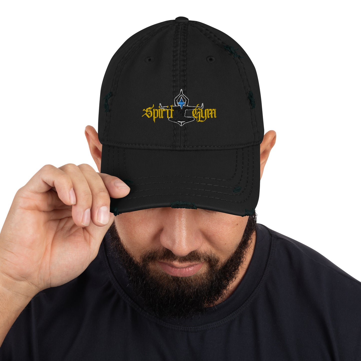Spirit Gym unisex Distressed Dad baseball Hat