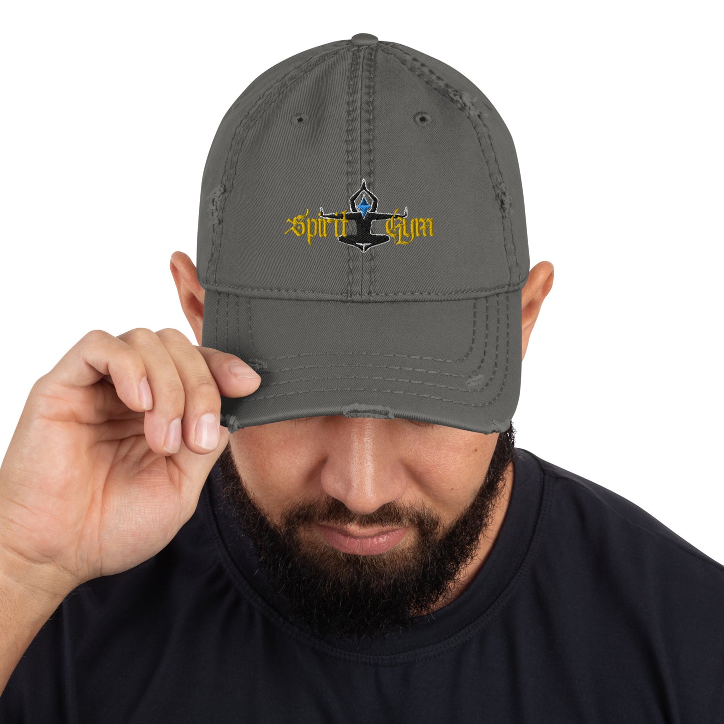 Spirit Gym unisex Distressed Dad baseball Hat