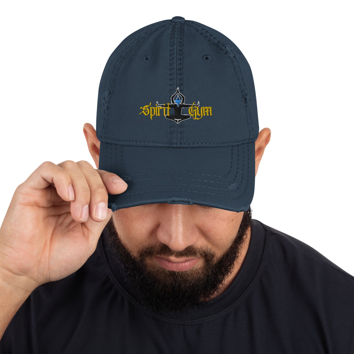 Spirit Gym unisex Distressed Dad baseball Hat