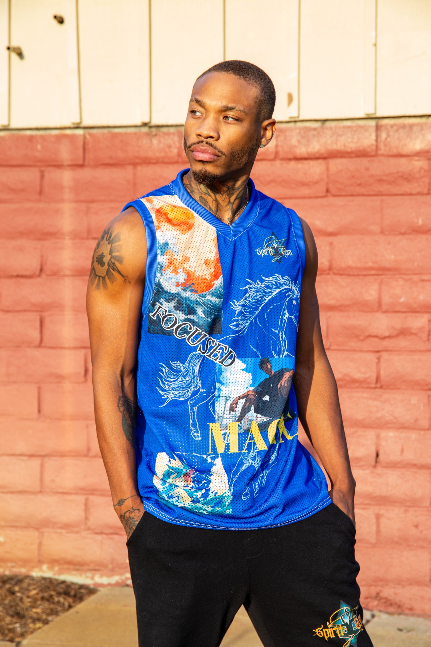 Spirit Gym Unisex Premium basketball jersey