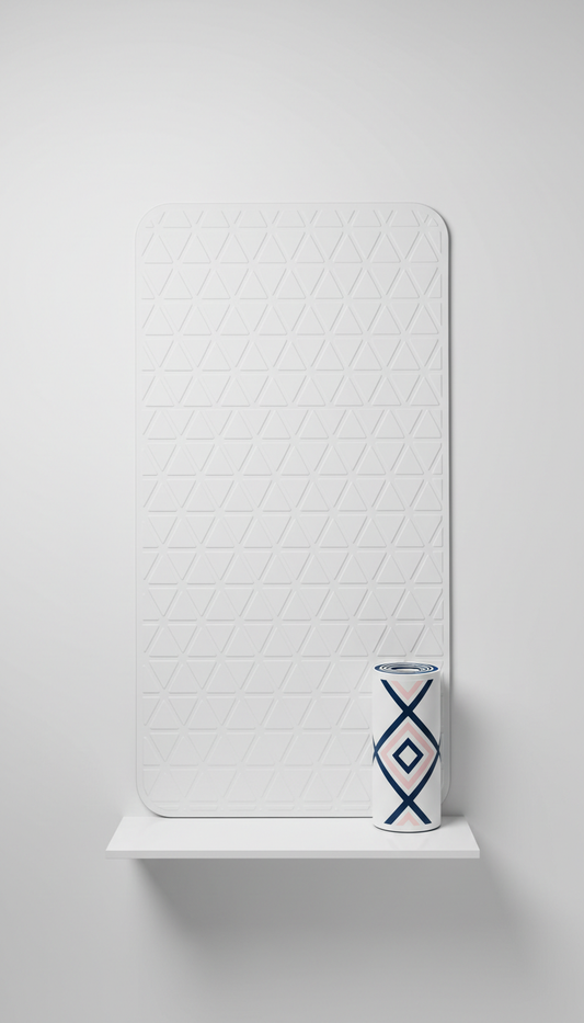 Porcelain White Pilates Mat With Diamond Embossing
