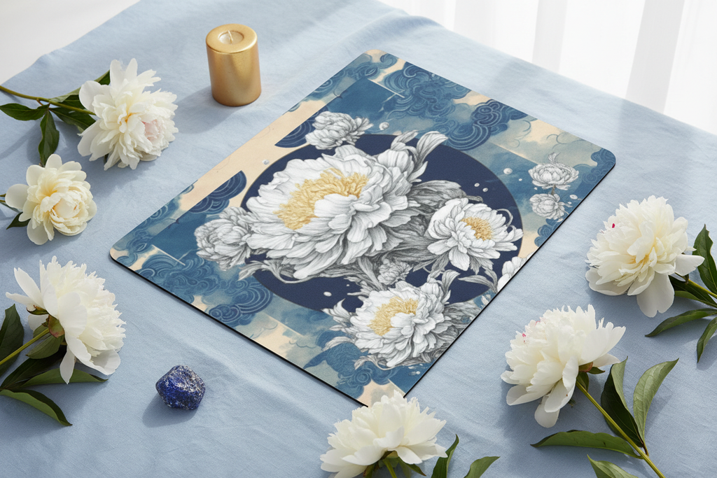 Blue Peony - Flat Lay