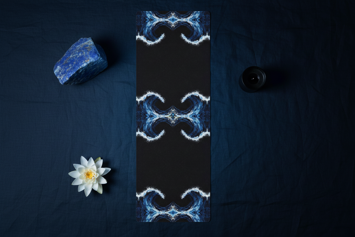 Ethereal Wave Mat - Dark Flat Lay