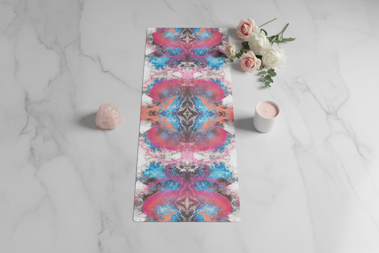 Pink Blue Aura - Flat Lay