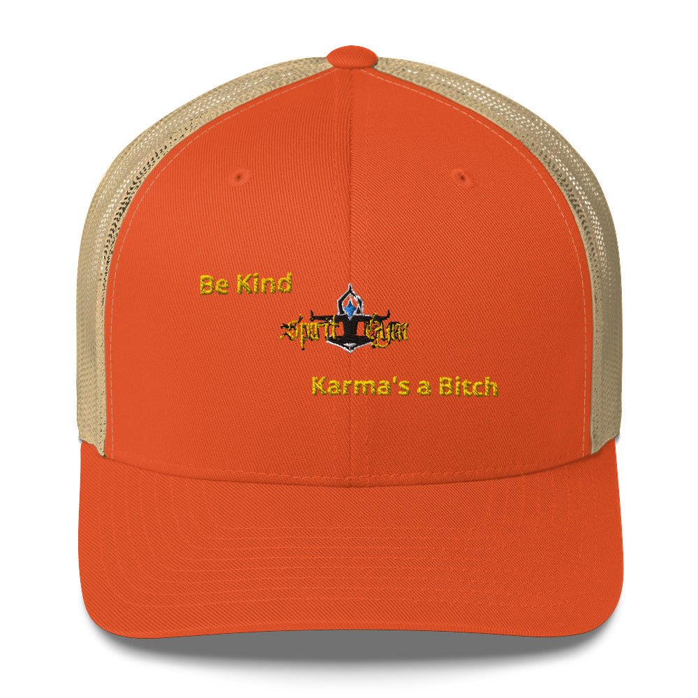 Spirit Gym KARMA IS A BITCH Unisex Trucker Cap