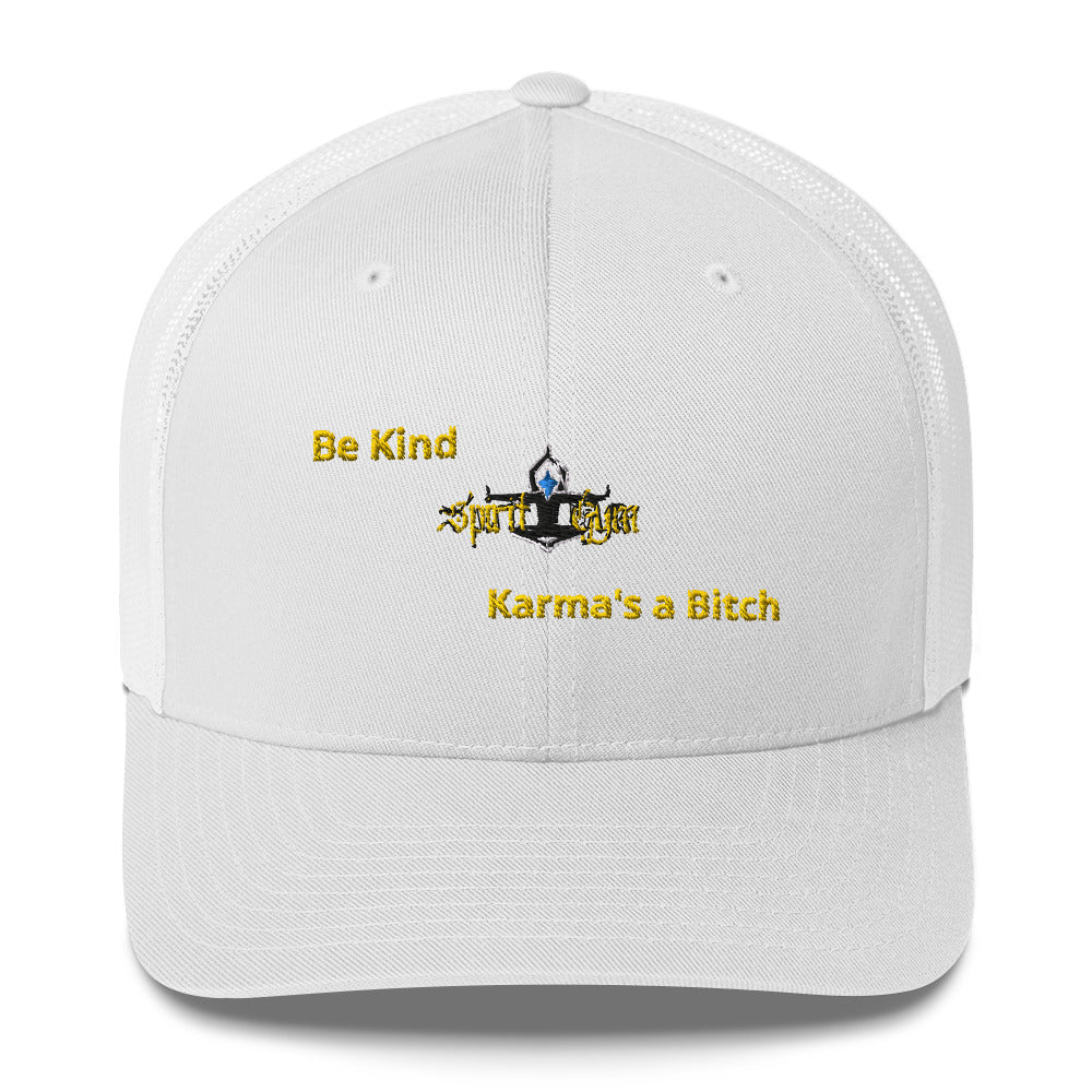 Spirit Gym KARMA IS A BITCH Unisex Trucker Cap