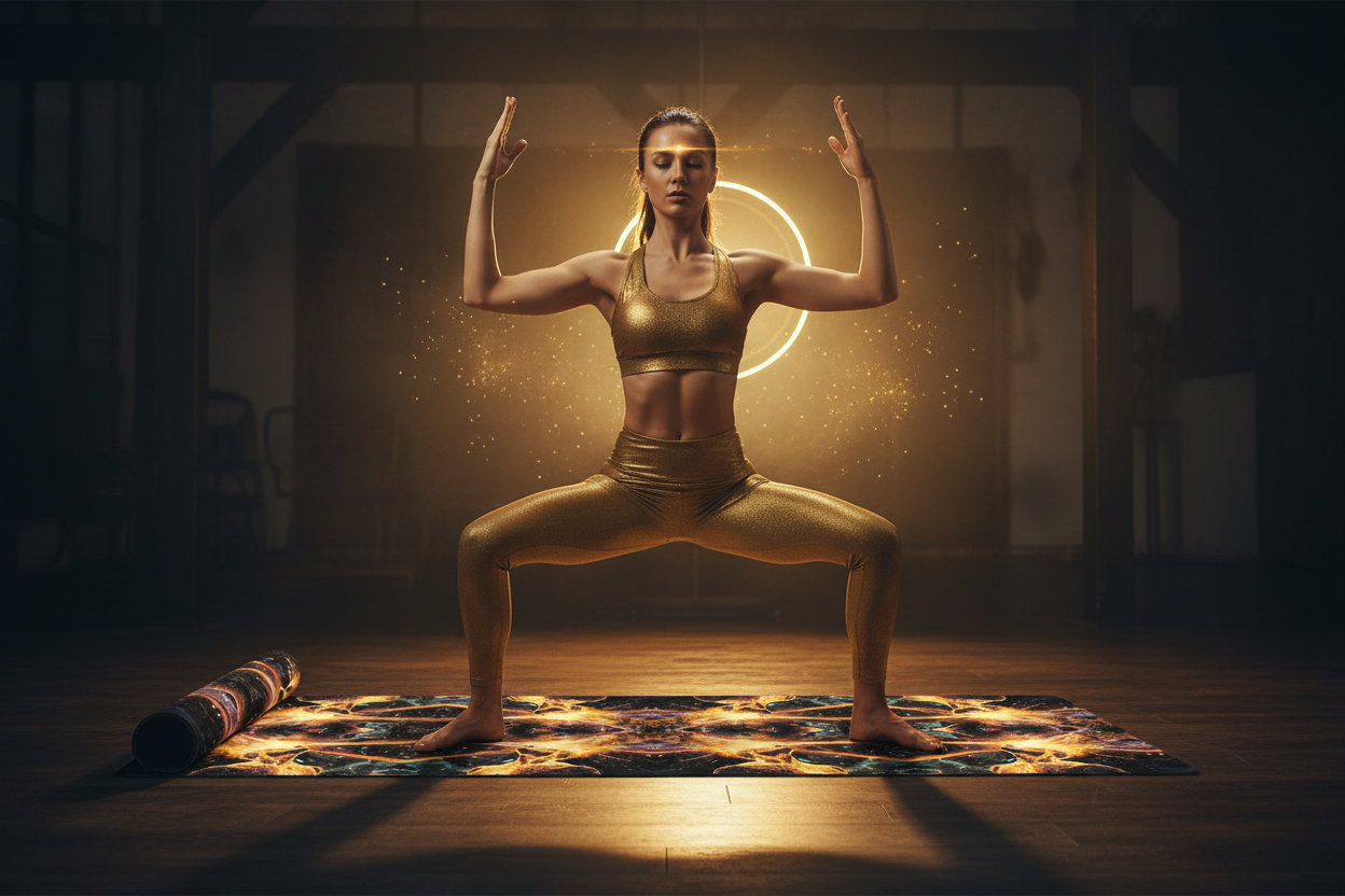 Space Mind Mat - Goddess Pose