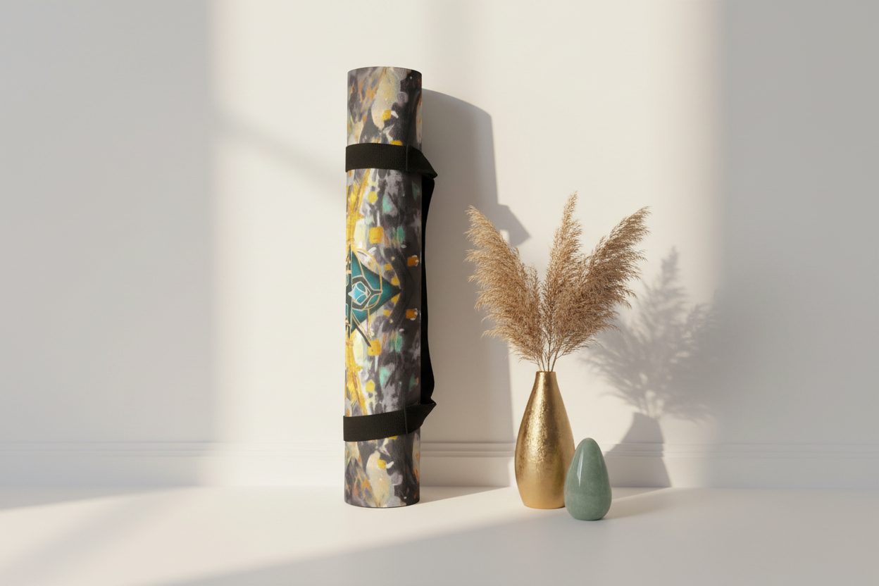 Teal Gold Japanese - Rolled Display