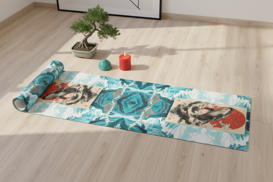 Teal Wave Wolf - Flat Lay