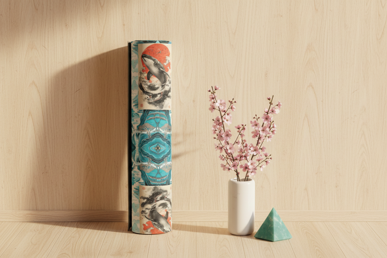 Teal Wave Wolf - Rolled Display